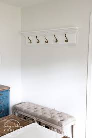 So if you have noticed, we have not put the hooks on the board yet. How To Build A Diy Coat Rack Wall Mounted Artsy Chicks Rule