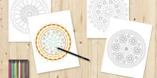 Round hand painted mandala dot art on an 16 x 16 inches / 40 x 40 cm canvas. 25 Free Mandala Coloring Pages Printable Tip Junkie