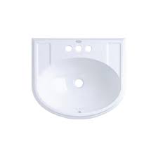 Vessel sinks are typically available in three different types of materials: Kohler Devonshire Drop In Vitreous China Bathroom Sink In White With Overflow Drain K 2279 4 0 The Home Depot