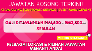 22 mar7:41 pm real estate negotiatorcity two property sdn bhd industry advertiser specialization: Mohon Segera Kekosongan Kerja Kilang Customer Service Event Management Disember 2019 Mohon Sini