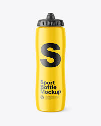 Download Glossy Sport Bottle Mockup In Bottle Mockups On Yellow Images Object Mockups