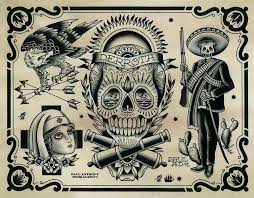 Check spelling or type a new query. Day Of The Dead Tattoo Flash Zapatista Tattoo Flash Traditional Tattoo Art Flash Tattoo Traditional Tattoo Design