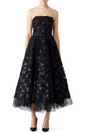 Black Butterfly Tea Dress By Marchesa Notte For 135 195 Rent The Runway Dresses Tea Dress Butterfly Dress