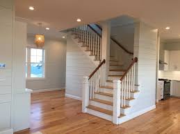 Whether grand and sweeping, rendered in wood, or a minimalist arrangment of metal and glass, the modern staircase is an example of literally elevated design. 75 Beautiful Wood Stair Railing Pictures Ideas Houzz