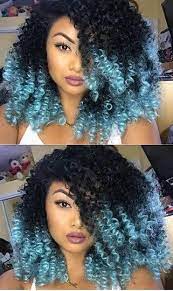 It's time to choose the pieces of hair you are going to dye. Blue Ombre Dip Dyed Curly Hair Yougotslayed Dyed Curly Hair Dyed Natural Hair Curly Hair Styles