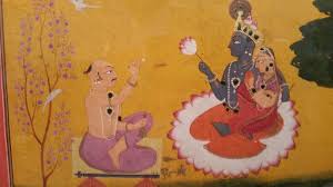 The Poet Jayadeva Worships Radha And Krishna By Manaku Guler C1730 Now In National Museum Delhi