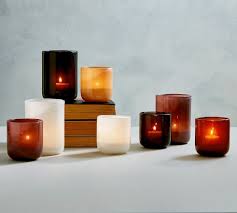 Mineral Modern Glass Votive Candle Holders Pottery Barn