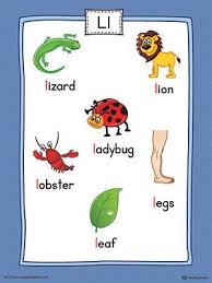 The words are leg, log, lime, leaf, lake, lady, lamp, lamb, . Pin On Esl