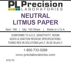 neutral litmus test paper precision laboratories