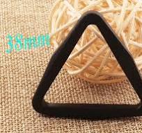 30 Pcs Black Plastic Triangle Rings,38mm Slide Buckles ...