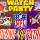 Browns vs Patriots!! - Watch Party event image