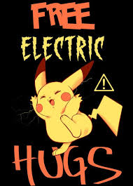Displate Poster Free Electric Hugs Hugs Anime Manga Game Gamer Pikachu Pokemon Cute Kawaii Chibi Charmander S Pikachu Cute Pikachu Pikachu Wallpaper