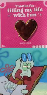 99 ($6.99/count) get it as soon as thu, jun 17. Just A Casual Joke About Creampies On A Dunkin Donuts Valentine S Day Card R Bikinibottomtwitter Spongebob Squarepants Know Your Meme