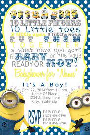 Minion Baby Shower Invitation Minion Baby Shower Minion Baby Baby Shower Invitation Templates