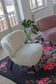 kita lounge stoel cream in teddy stof stoelen eetkamerstoelen thuisdecoratie