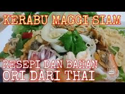 Kerabu maggi ini ialah versi siam. Resepi Kerabu Maggi Siam Thai Noodles Salad Recipe Resepi Dan Bahan Original Dari Thailand Youtube