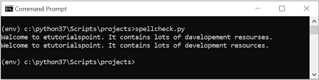 Python Spell Checker Program