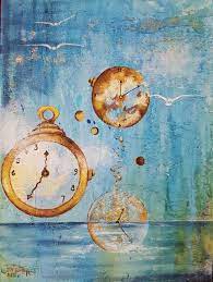 Le Temps Qui Passe Acrylique Sur Toile Painting Art