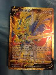 2 sets of card sleeves featuring zacian and zamazenta (130 sleeves in all) Got This Secret Rare Holo Zacian V Today What Are The Odds Of Getting This Pkmntcgcollections