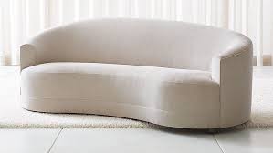 High Point Market Spring 2019 Trends Gray Oak Studio Curved Sofa Living Room Curved Sofa Curved Couch