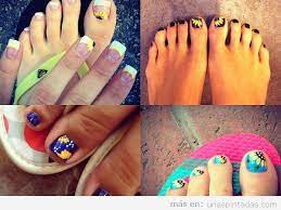 ⭐ diseños de uñas kawai 2020 + videos. Unas Pintadas Con Girasoles Unas Pintadas
