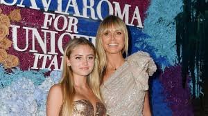 Helene boshoven samuel also known as leni klum in 16 years old and was born in new york on may 4, 2004. Leni Klum Erster Roter Teppich Mit Mama Heidi Gala De