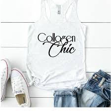 Collagen Collagen Chic Tank Workout Tank Gym Tank Love Collagen Skin Care