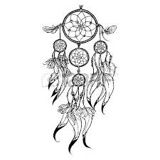 Black And White Dream Catcher Clipart Doodle Dreamcatcher With Feather Decoration Isolated On White Dream Catcher Dream Catcher Tattoo Design Dream Catcher Tattoo