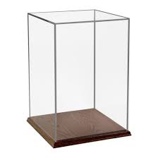 We offer professional grade acrylic display cases, model covers and custom acrylic fabrication! Acrylic Display Box 9 H X 6 W X 6 L With Solid Hardwood Base Shoppopdisplays
