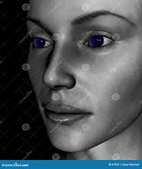 3D Portrait stock illustration. Illustration of photograph