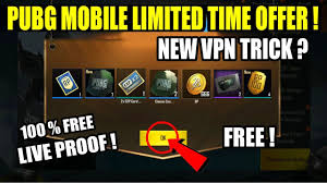 Check out this video i found on youtube. Pubg Mobile Latest Vpn Trick Limited Time Offer Free Rp Card Free Pubg Crate Coupon More How To Bollyinside