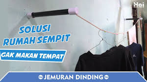 Temukan 30 ide bisnis yang menjanjikan di artikel ini! Jemuran Dinding Dari Pvc Pipa Paralon Diy Folding Wall Clothespins From Pvc Youtube