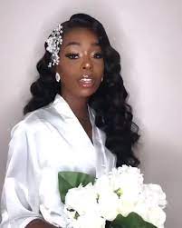 Stunning Bride Video Natural Hair Wedding Black Wedding Hairstyles Black Brides Hairstyles