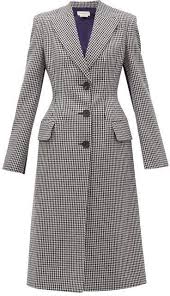 Black And White Coat Womens Alexander Mcqueen Houndstooth Hourglass Wool Coat Womens Black White Coat Clothes Coat Dress
