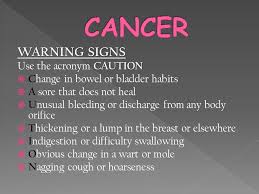 Again, if you are experiencing any of these cancer symptoms, please see a specialist to schedule an examination and screening. Cancer Cancer Is A Group Of More Than 200 Diseases Characterized By Unregulated Growth Of Cells This Growth Of New Cells Is Called A Tumor Tumors Ppt Download