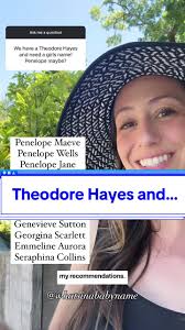 A sister’s name for Theodore Hayes.. what would you recommend?  #whatsinababyname #babynamedoula #babynamer #babynameconsultant #nametok