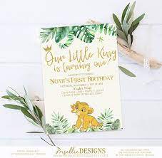 Simba Birthday Invitation Lion King Birthday Invitation Baby Simba First Birthday Invitation Printable Lion King Birthday Invitation Lion Baby Shower Invitations Lion King Baby Shower Lion King Baby