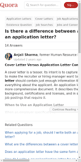 Very few people know how to write a good job application letter. Cover Letter Vs Application Letter 20 Guides Examples