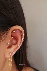 Minimalist Multiple Cartilage Piercing Ideas Pretty Earring Studs Hoop Rings Www Impuria Com Ear Piercing Ideas Cute Simple Ear Piercings Cartilage Ear
