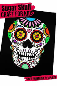 Collection of coloring pages for teenage printable that you can download and print. Printable Sugar Skull Coloring Page Sugar Spice And Glitter