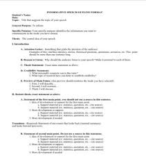 In this case, people may formulate definitions through the use of. Informative Speech Outline Examples And Template
