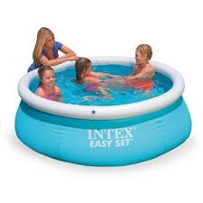 Intex 6 X 20 Easy Set Inflatable Swimming Pool Aqua Blue With Pump Cover Easy Set Pools Inflatable Swimming Pool Inflatable Pool