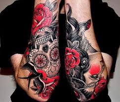 Black And White With Color Tattoo Pin Em If The Body Is A Temple Why Not Decorate The Walls