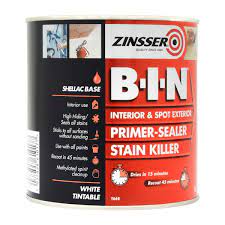 It combines fast dry time, low odor, excellent hide and stain blocking for new construction, remodeling and fire and water restoration. Zinsser Bin Primer Sealer White 1l