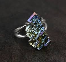 Bismuth Crystal For Sale Uk Small Bismuth Ring By Annickdesigns On Etsy 59 00 Bismuth Jewelry Bismuth Jewelry Inspiration