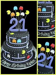 21st Birthday Cake Designs For Men Pacman Cake 21st Birthday Cakes 21st Birthday Cake For Guys Birthday Cakes For Men
