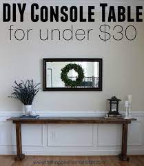 Console Table Project Diy Console Table Diy Console Foyer Decorating