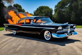 Image result for Jet Black 1958 Plymouth