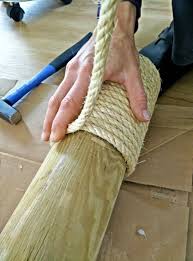 Sisalseil Um Den Zaunpfosten Wickeln Etwa Jede Zweite Runde Mit Einer Ordentlichen Portion Heisskleb Sichern Sisalseil Kratzbaum Selber Machen Sisal