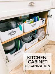 Every home cook uses these drawers if you're struggling to organize your food cabinets, place foods like flour or sugar in sturdy containers, and stack them to keep them out of the way. How To Organize Kitchen Cabinets Thirty Handmade Days